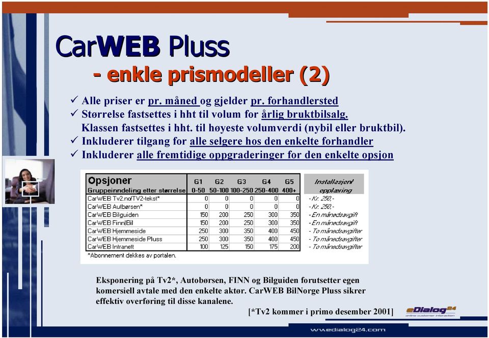 til høyeste volumverdi (nybil eller bruktbil).