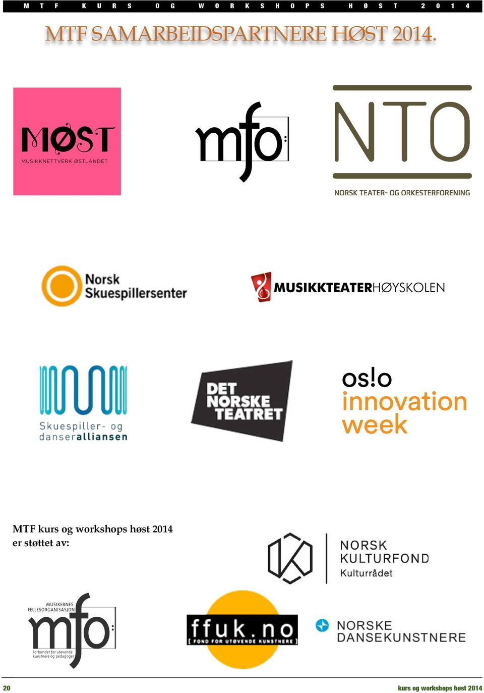 workshops høst 2014 er