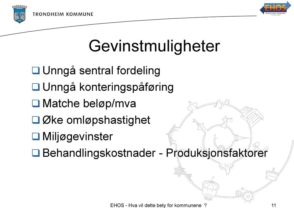 omløpshastighet Miljøgevinster Behandlingskostnader