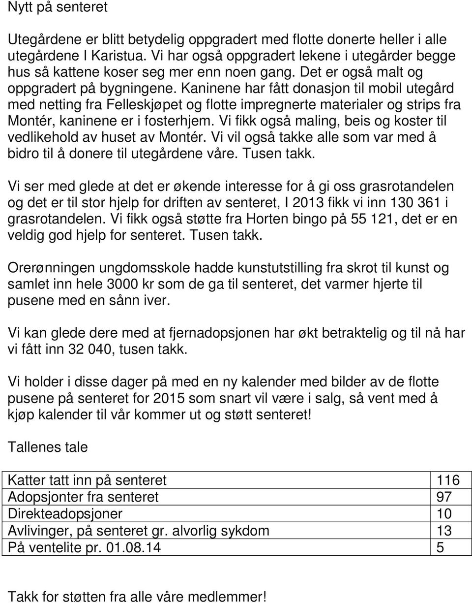 Kaninene har fått donasjon til mobil utegård med netting fra Felleskjøpet og flotte impregnerte materialer og strips fra Montér, kaninene er i fosterhjem.