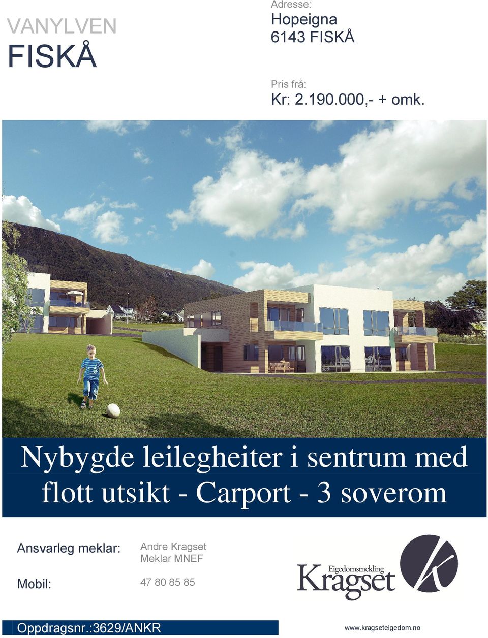 Nybygde leilegheiter i sentrum med flott utsikt - Carport - 3