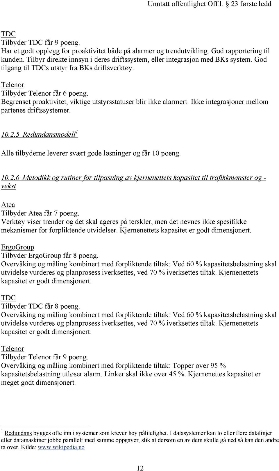 Begrenset proaktivitet, viktige utstyrsstatuser blir ikke alarmert. Ikke integrasjoner mellom partenes driftssystemer. 10.2.