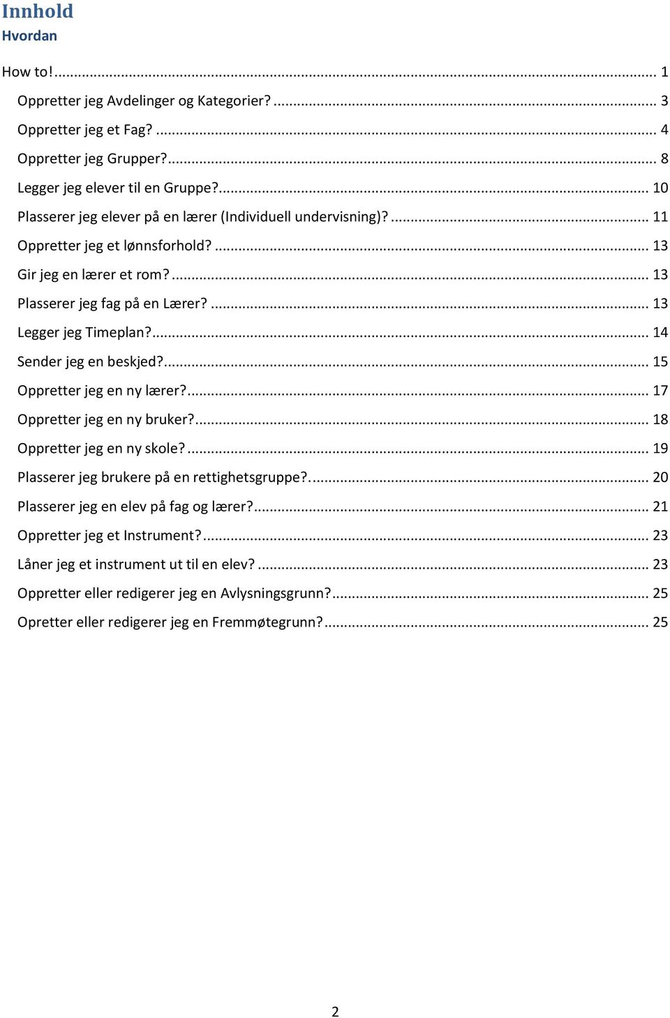 ... 14 Sender jeg en beskjed?... 15 Oppretter jeg en ny lærer?... 17 Oppretter jeg en ny bruker?... 18 Oppretter jeg en ny skole?... 19 Plasserer jeg brukere på en rettighetsgruppe?