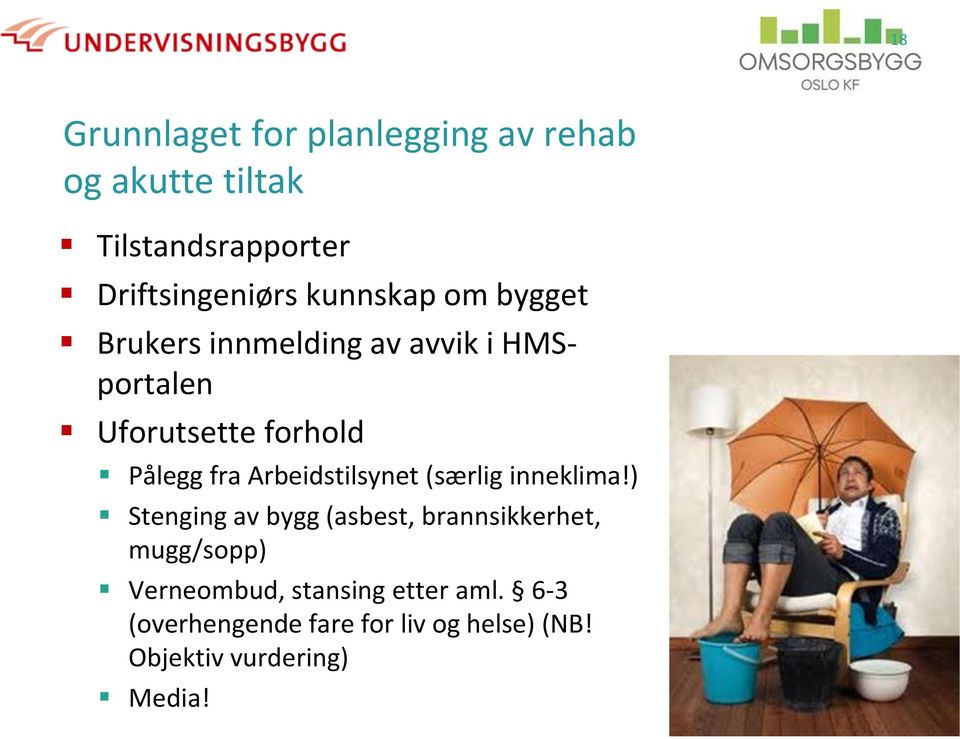 Arbeidstilsynet (særlig inneklima!