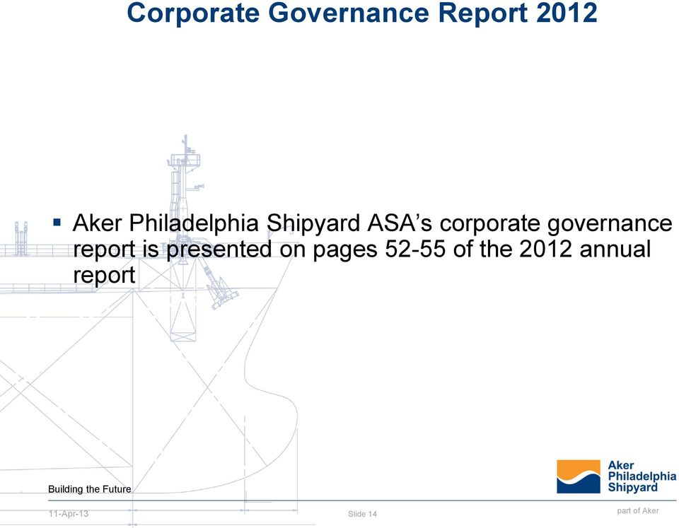 governance report is presented on