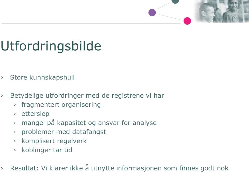 og ansvar for analyse problemer med datafangst komplisert regelverk