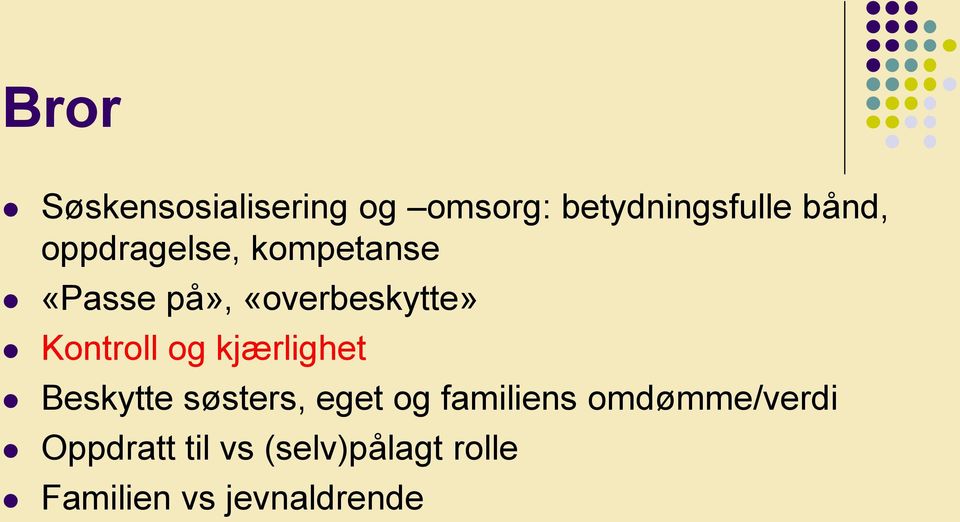 og kjærlighet Beskytte søsters, eget og familiens