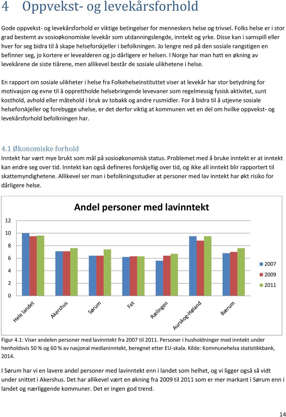 Jo lengre ned på den sosiale rangstigen en befinner seg, jo kortere er levealderen og jo dårligere er helsen.