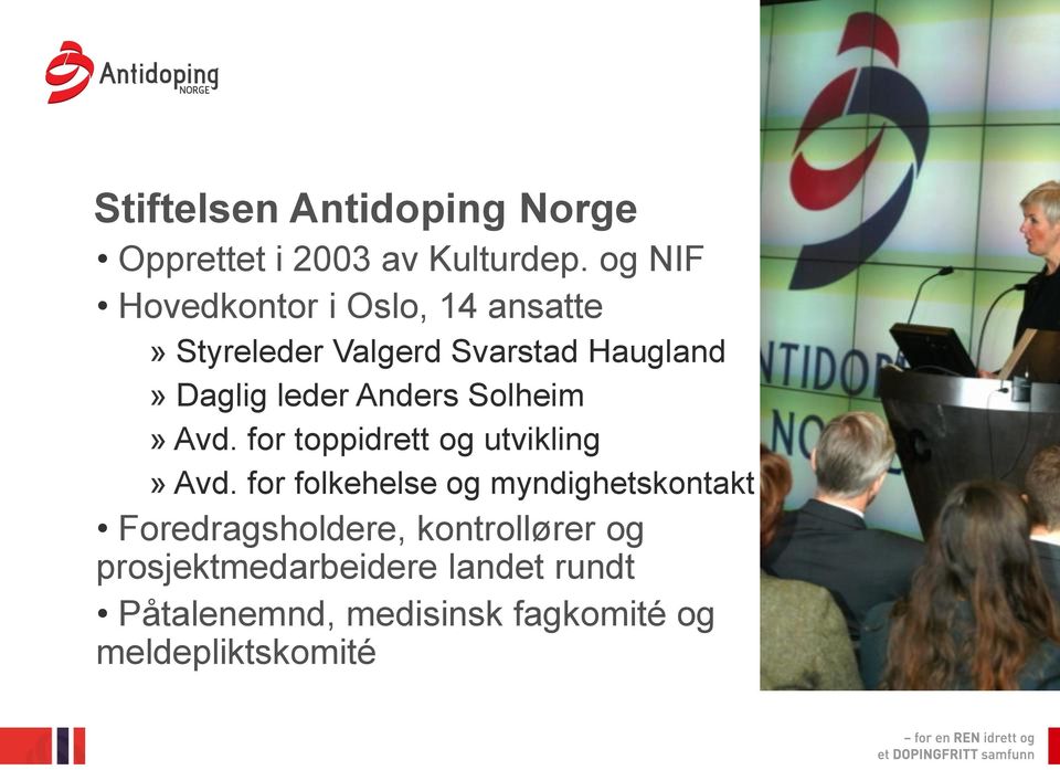 Anders Solheim» Avd. for toppidrett og utvikling» Avd.