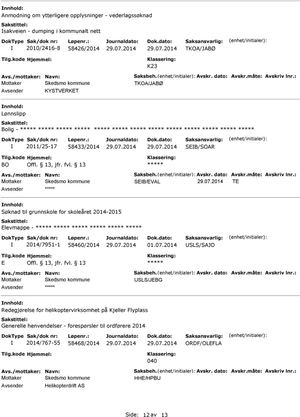 Elevmappe - 2014/7951-1 58460/2014 01.07.