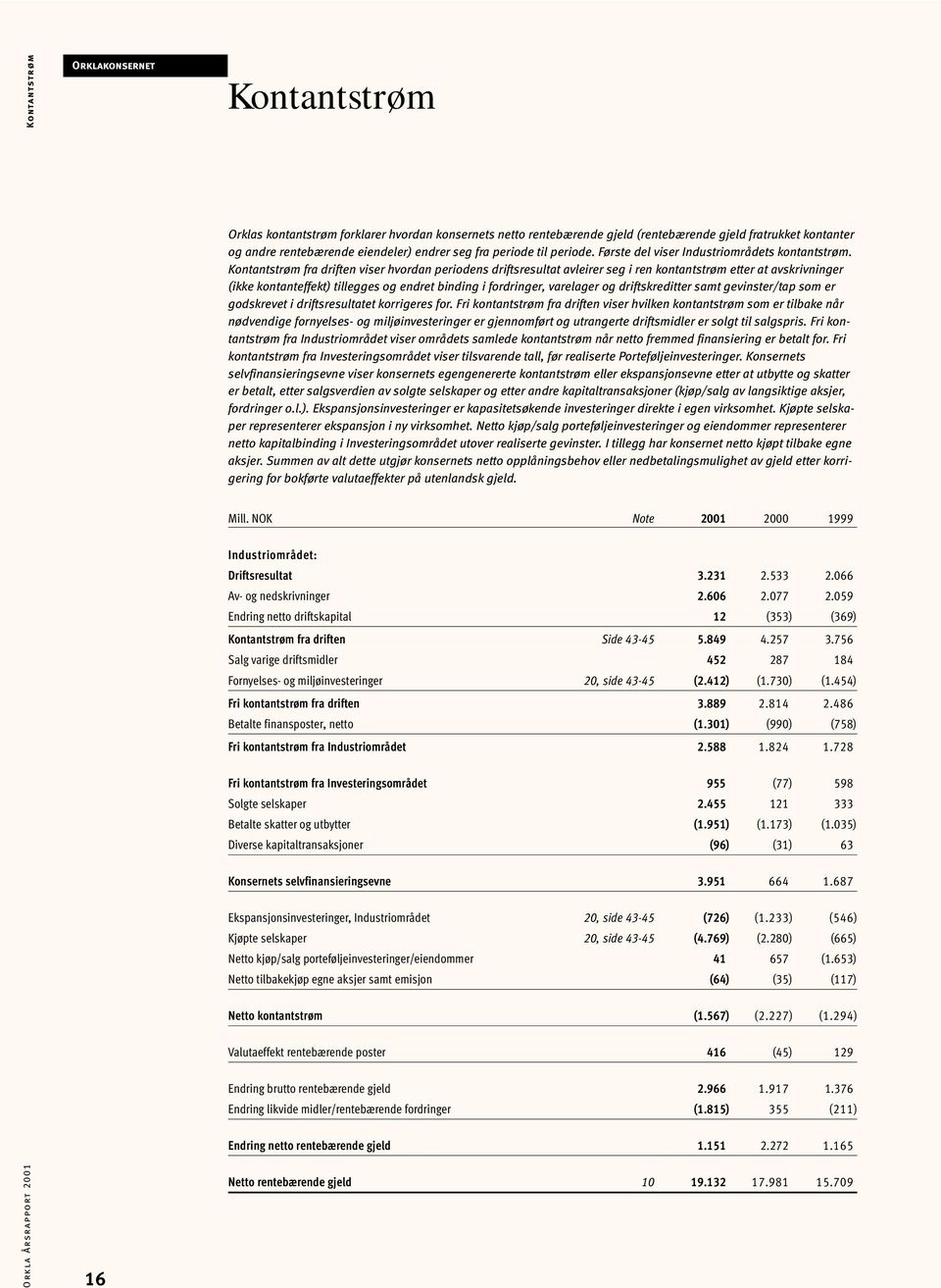 Kontantstrøm fra driften viser hvordan periodens driftsresultat avleirer seg i ren kontantstrøm etter at avskrivninger (ikke kontanteffekt) tillegges og endret binding i fordringer, varelager og