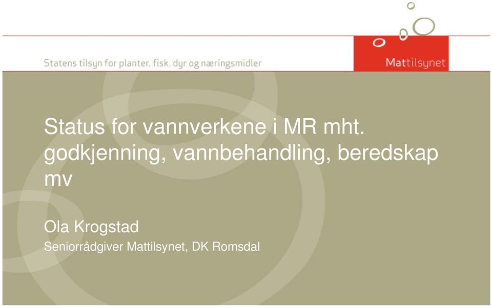 beredskap mv Ola Krogstad