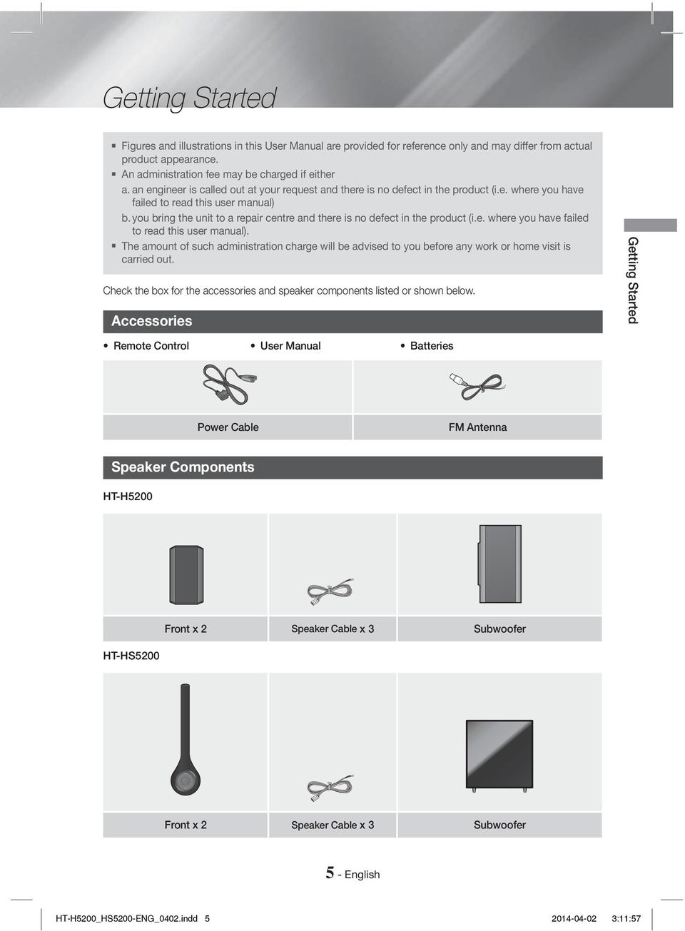 you bring the unit to a repair centre and there is no defect in the product (i.e. where you have failed to read this user manual).