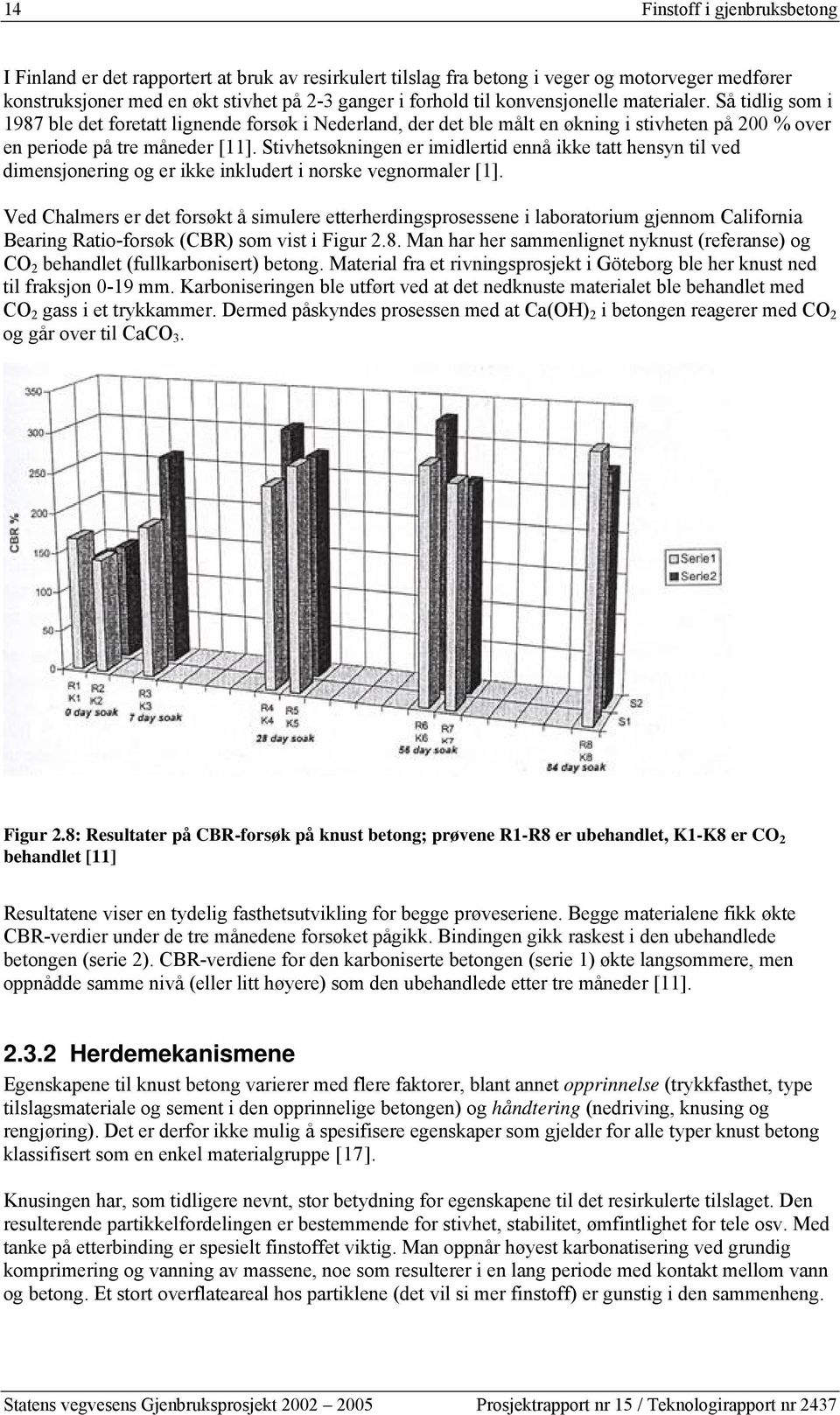 Stivhetsøkningen er imidlertid ennå ikke tatt hensyn til ved dimensjonering og er ikke inkludert i norske vegnormaler [1].