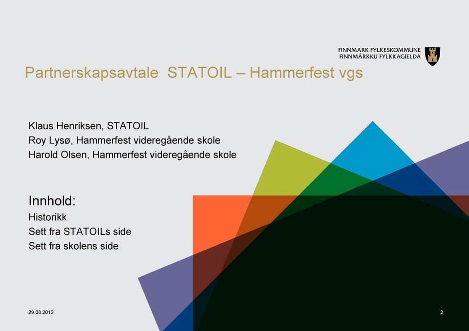 skole Harold Olsen, Hammerfest videregående skole