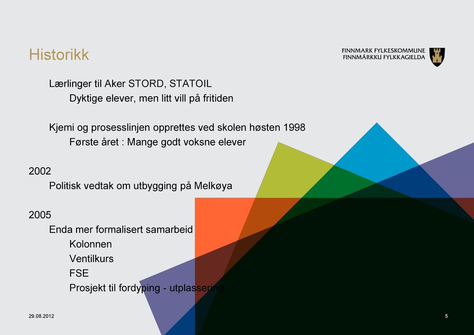 Mange godt voksne elever 2002 Politisk vedtak om utbygging på Melkøya 2005 Enda mer