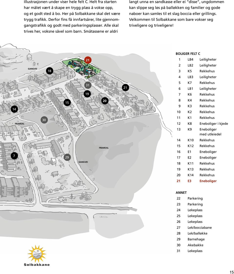 Småtassene er aldri langt unna en sandkasse eller ei disse, ungdommen kan slippe seg løs på balløkken og familier og gode naboer kan samles til et slag boccia eller grillings.