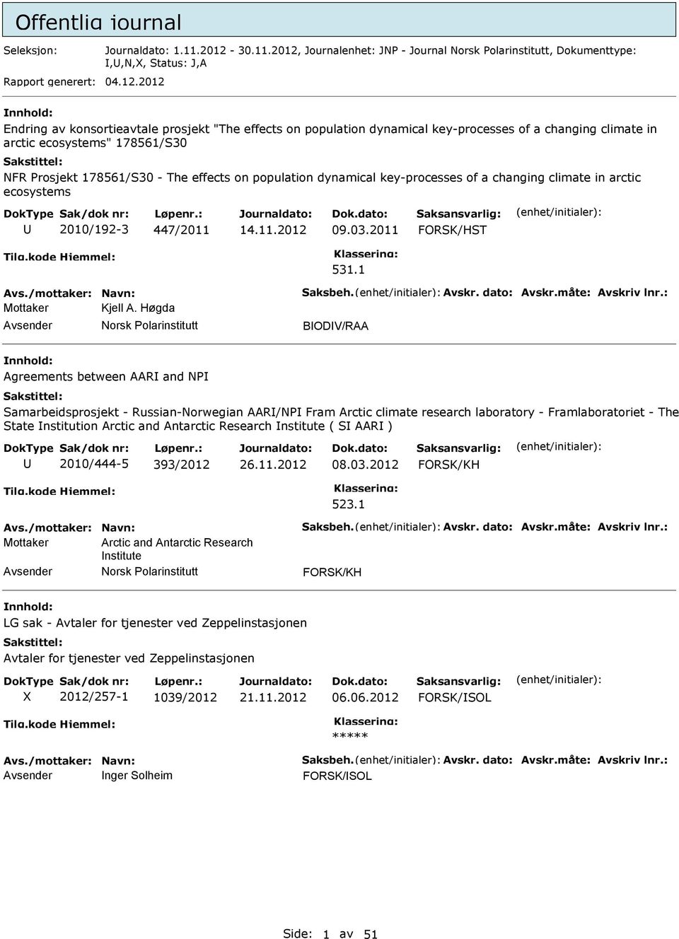 Journalenhet: JN - Journal, Dokumenttype:,,N,, Status: J,A 04.12.