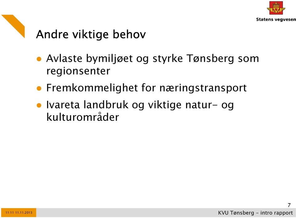 Fremkommelighet for næringstransport