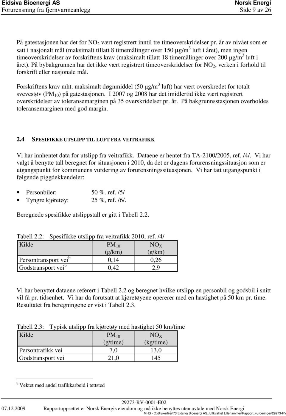 µg/m 3 luft i året). På bybakgrunnen har det ikke vært registrert timeoverskridelser for NO 2, verken i forhold til forskrift eller nasjonale mål. Forskriftens krav mht.