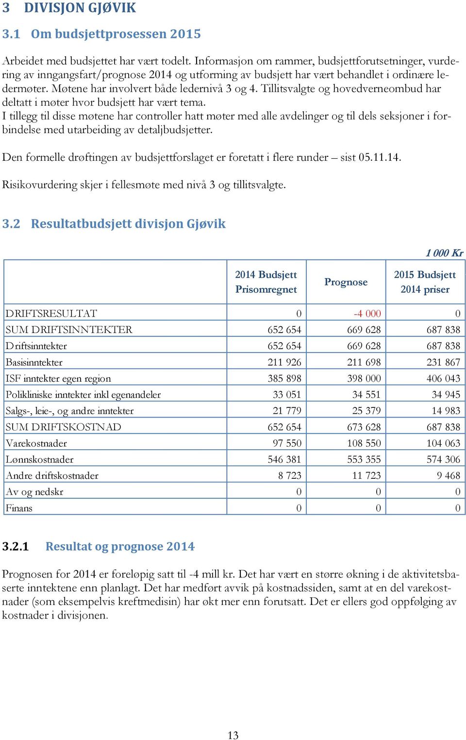 Tillitsvalgte og hovedverneombud har deltatt i møter hvor budsjett har vært tema.