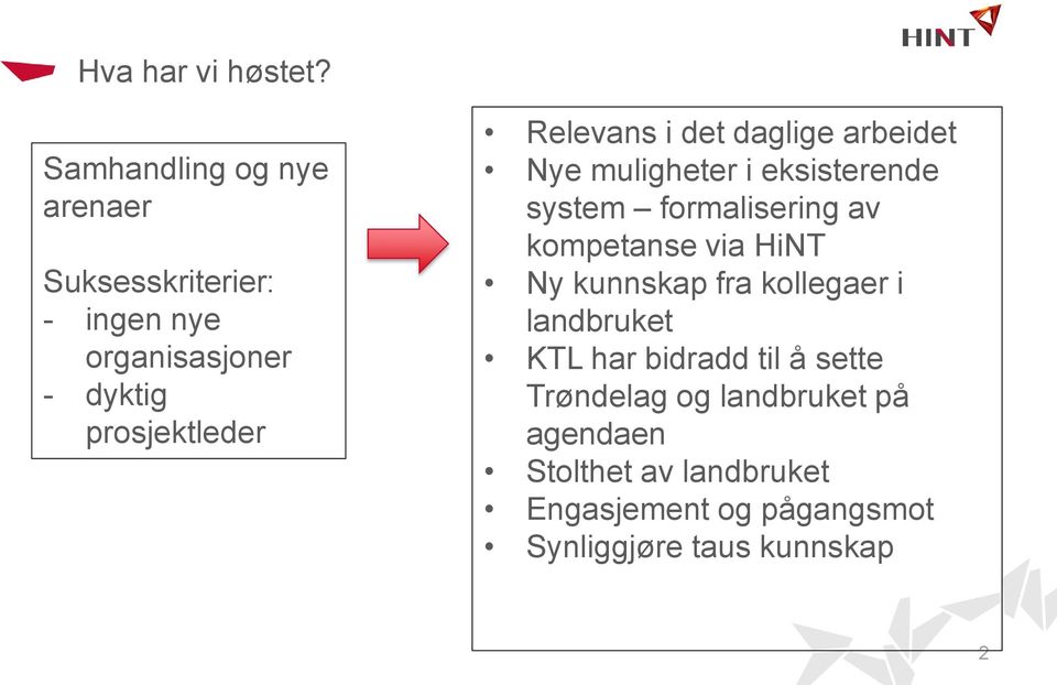 Relevans i det daglige arbeidet Nye muligheter i eksisterende system formalisering av kompetanse