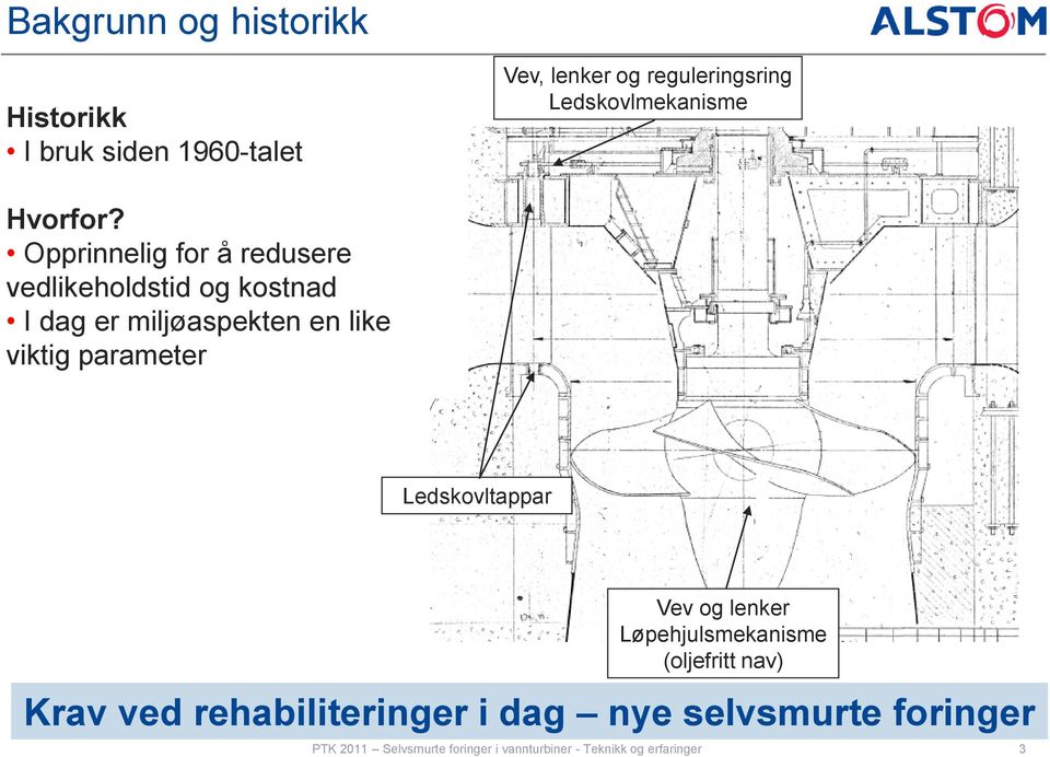 Opprinnelig for å redusere vedlikeholdstid og kostnad I dag er miljøaspekten en like viktig parameter