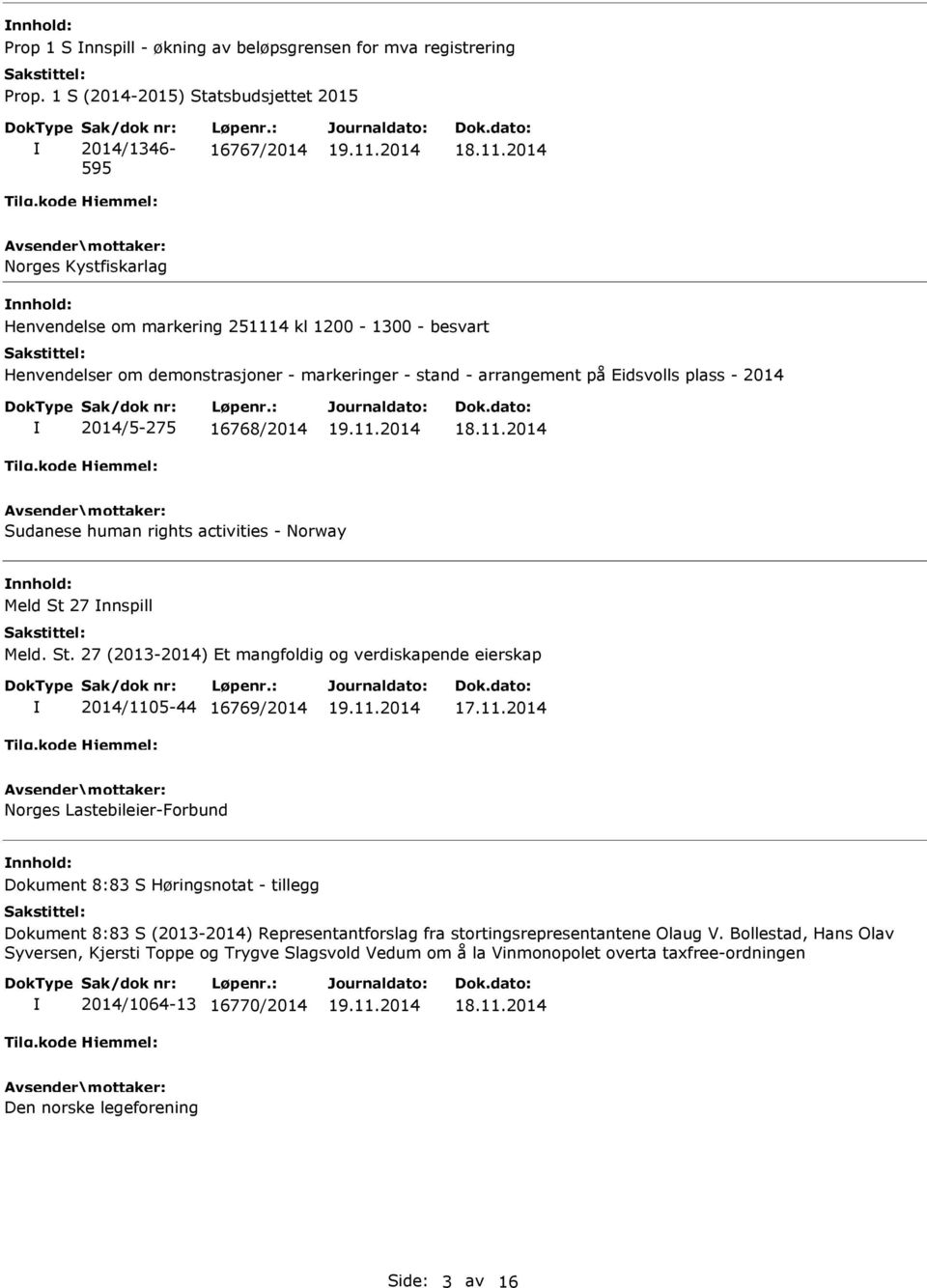 27 nnspill Meld. St. 27 (2013-2014) Et mangfoldig og verdiskapende eierskap 2014/110