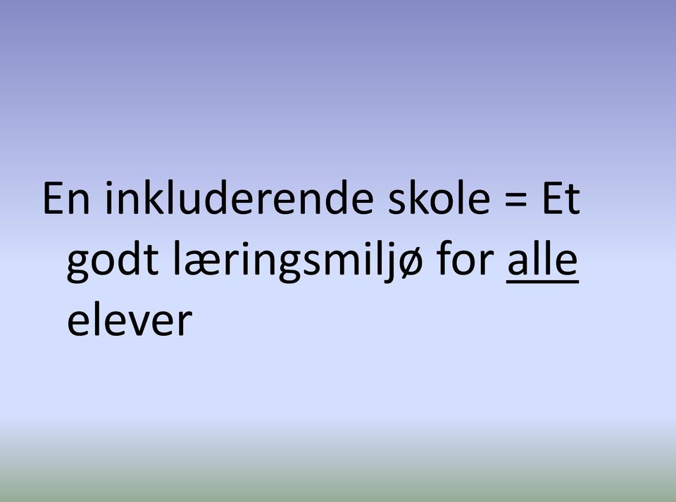 skole = Et