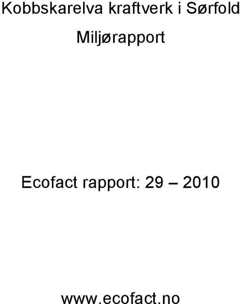 Sørfold Ecofact