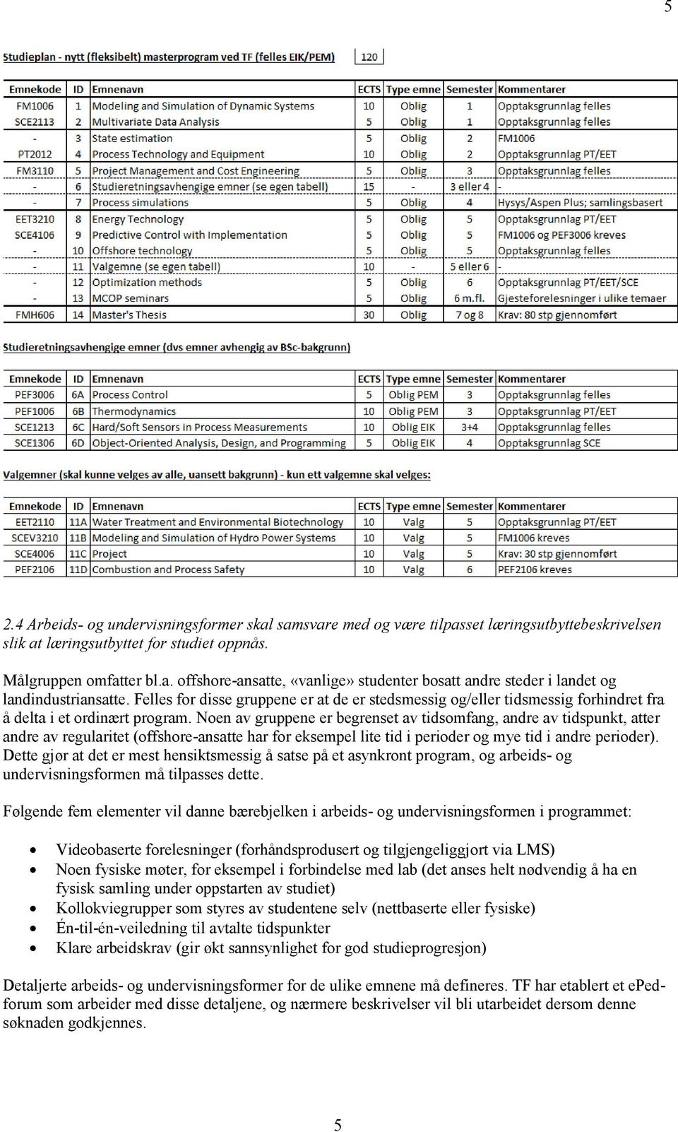 Noen av gruppene er begrenset av tidsomfang, andre av tidspunkt, atter andre av regularitet (offshore-ansatte har for eksempel lite tid i perioder og mye tid i andre perioder).