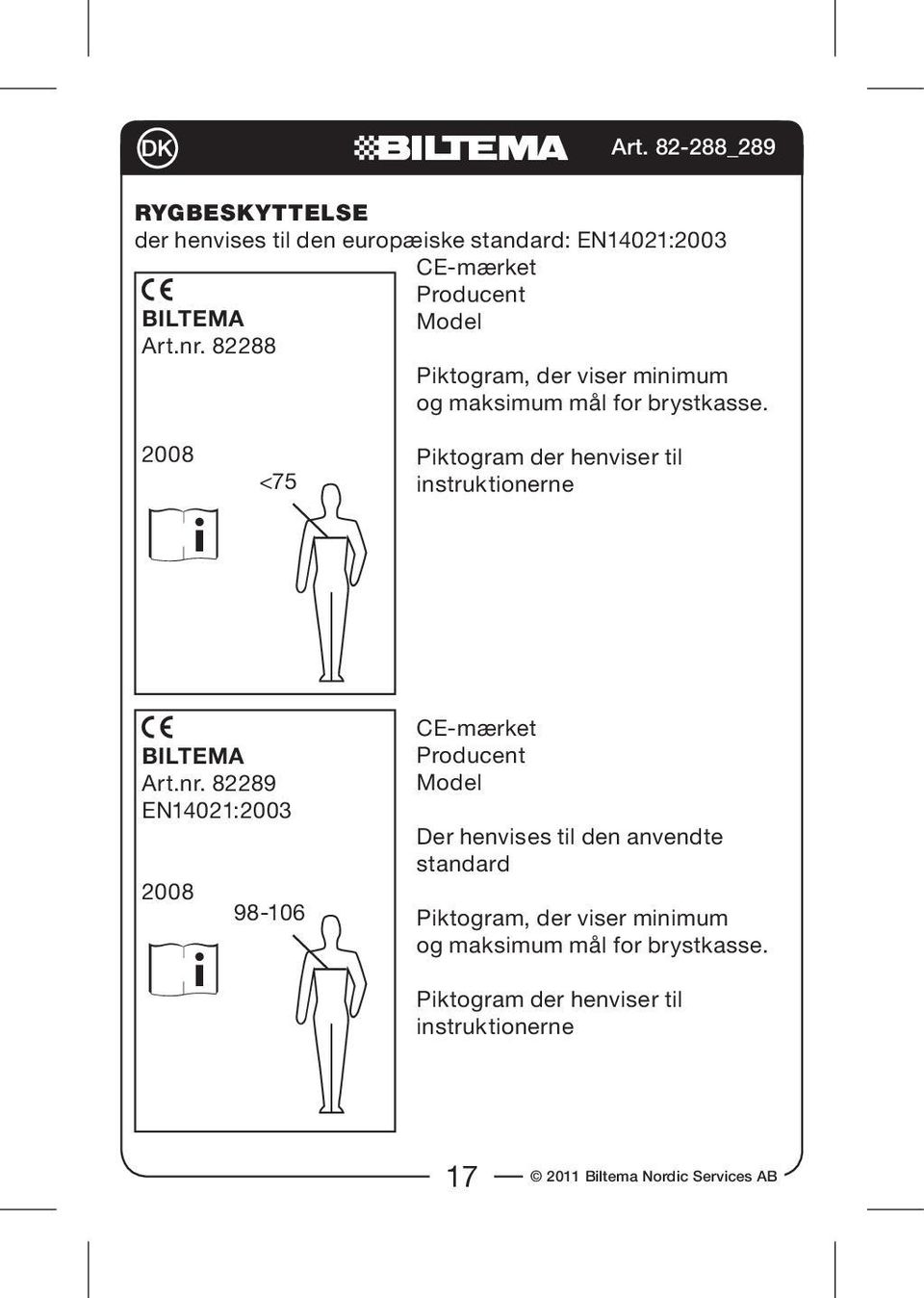 2008 i <75 Piktogram der henviser til instruktionerne BILTEMA Art.nr.