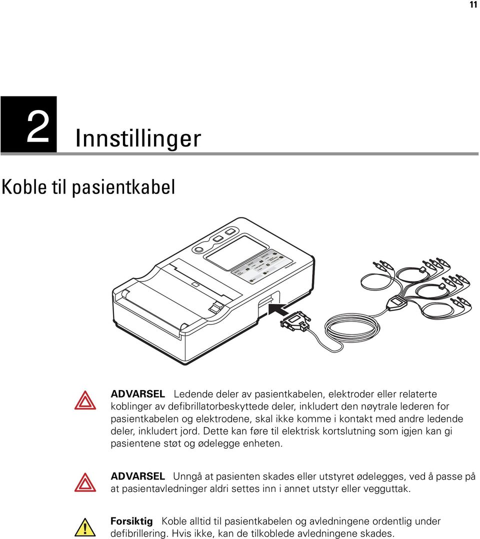 Dette kan føre til elektrisk kortslutning som igjen kan gi pasientene støt og ødelegge enheten.