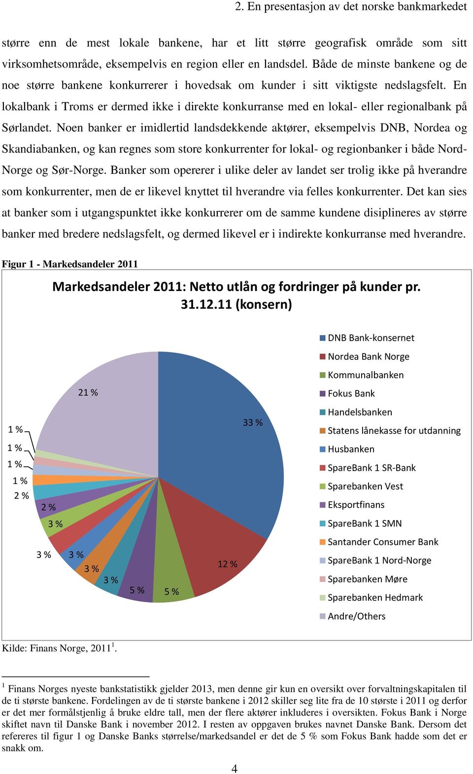 En lokalbank i Troms er dermed ikke i direkte konkurranse med en lokal- eller regionalbank på Sørlandet.