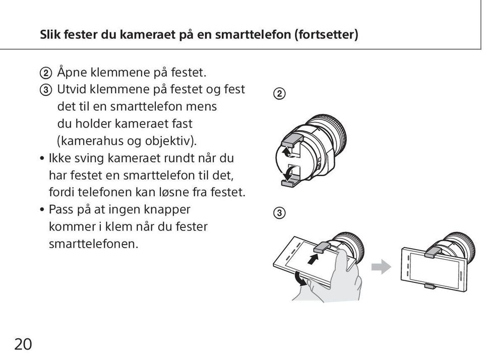 (kamerahus og objektiv).