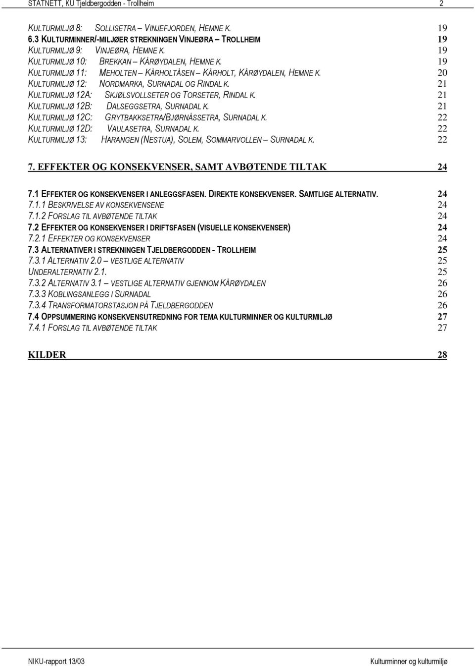 21 KULTURMILJØ 12A: SKJØLSVOLLSETER OG TORSETER, RINDAL K. 21 KULTURMILJØ 12B: DALSEGGSETRA, SURNADAL K. 21 KULTURMILJØ 12C: GRYTBAKKSETRA/BJØRNÅSSETRA, SURNADAL K.