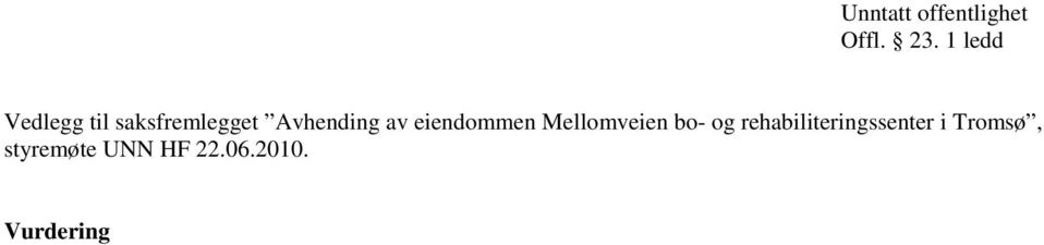 av eiendommen Mellomveien bo- og