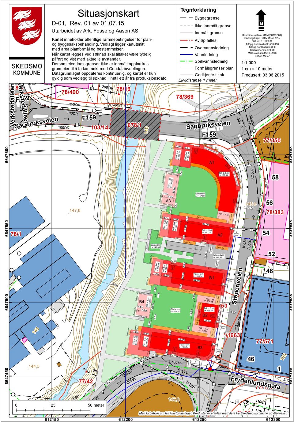 rammebetingelser for plan- Utarbeidet Kartet og byggesaksbehandling. inneholder av Ark.