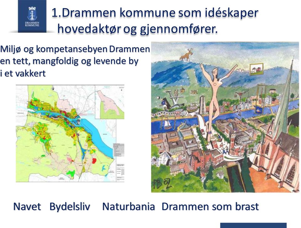 Miljø og kompetansebyen Drammen en tett,