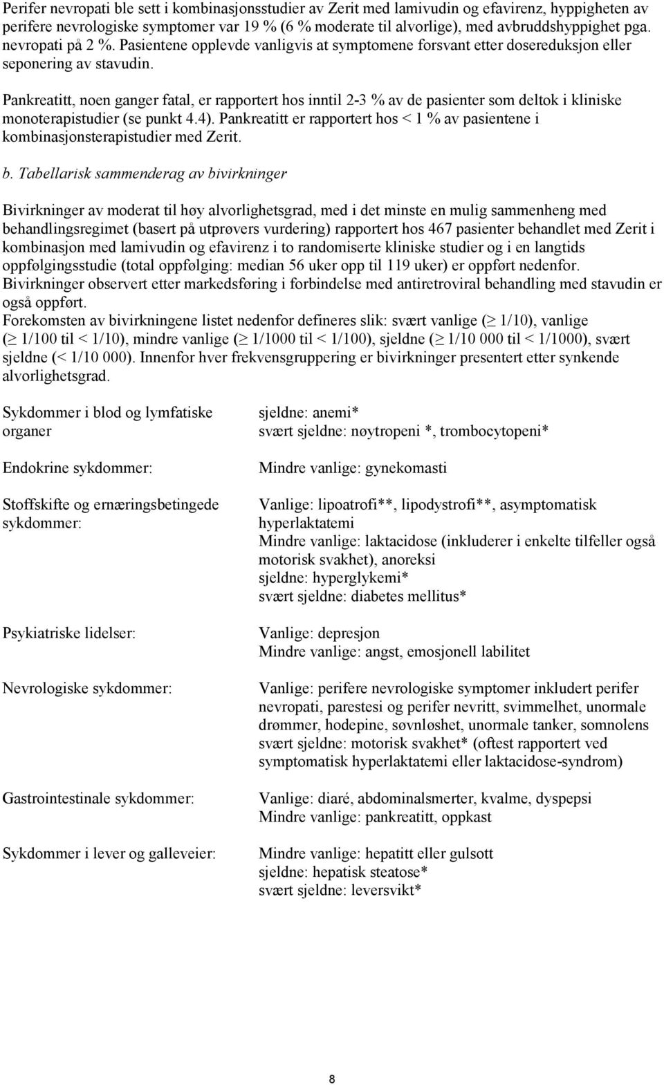 Pankreatitt, noen ganger fatal, er rapportert hos inntil 2-3 % av de pasienter som deltok i kliniske monoterapistudier (se punkt 4.4).