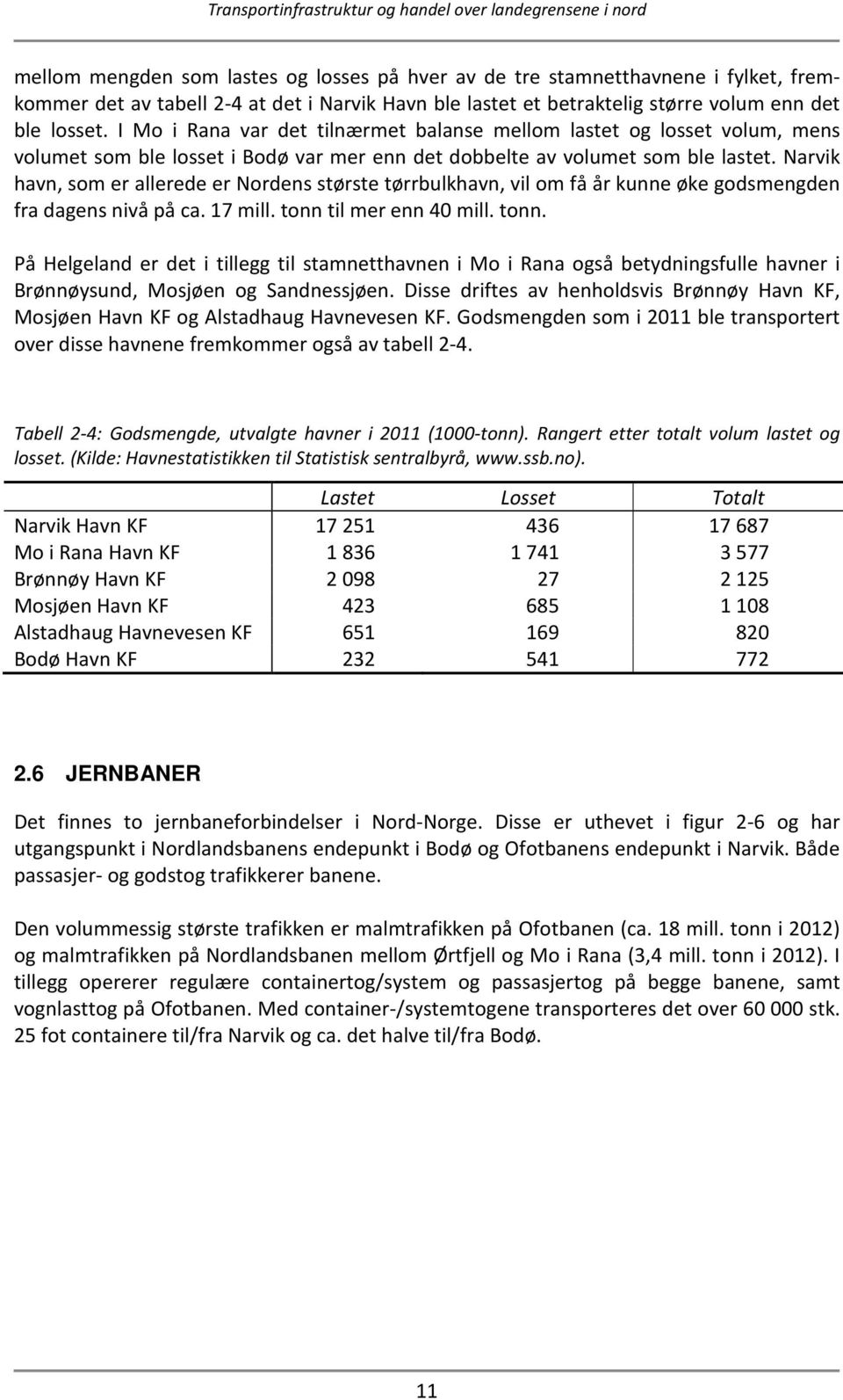 Narvik havn, som er allerede er Nordens største tørrbulkhavn, vil om få år kunne øke godsmengden fra dagens nivå på ca. 17 mill. tonn 