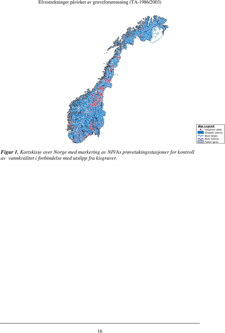 av NIVAs prøvetakingsstasjoner for