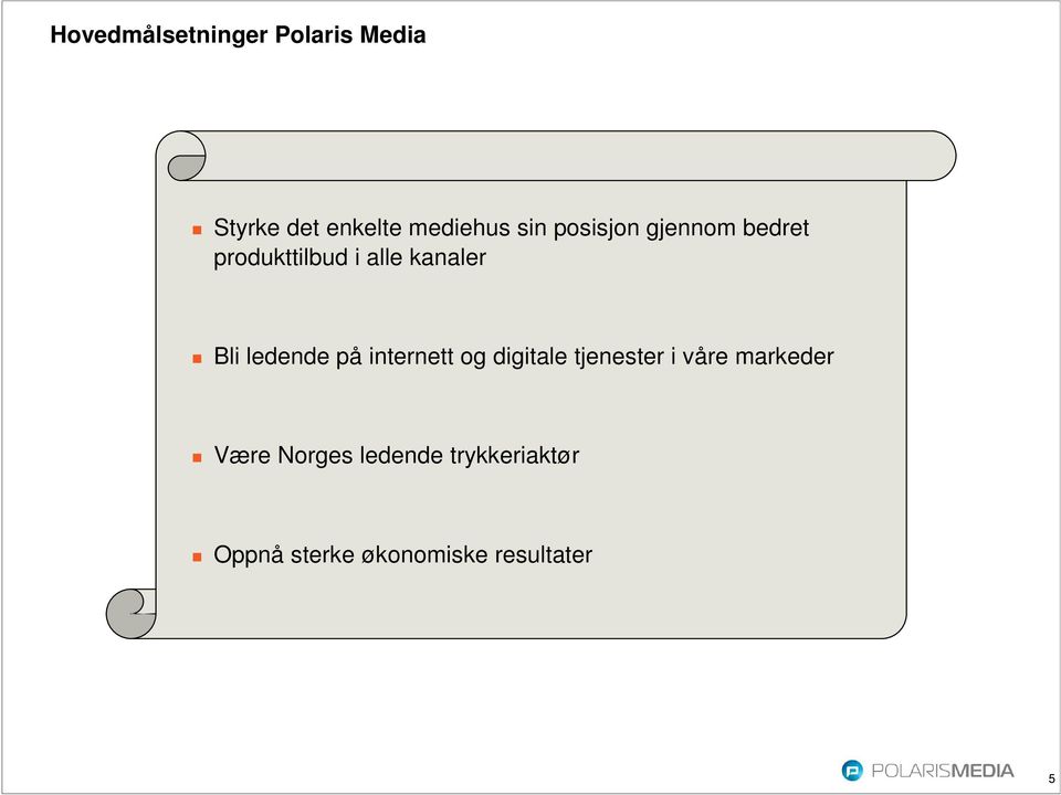 ledende på internett og digitale tjenester i våre markeder