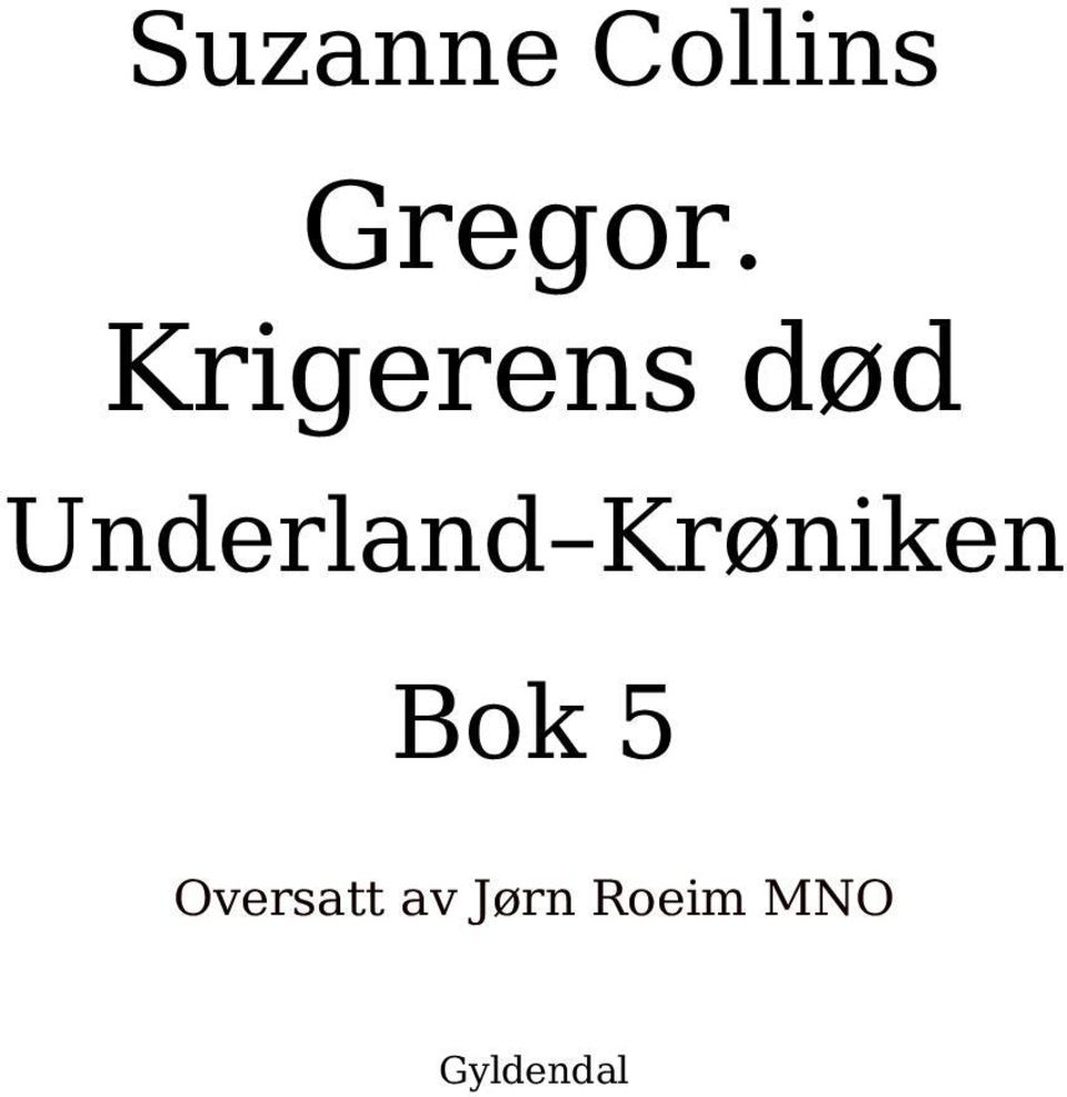 Krøniken Bok 5 Oversatt