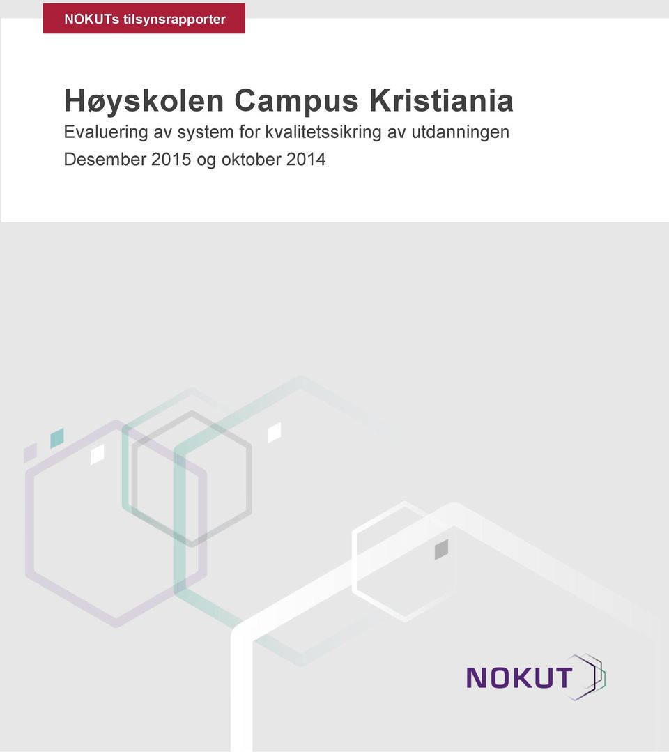 system for kvalitetssikring av