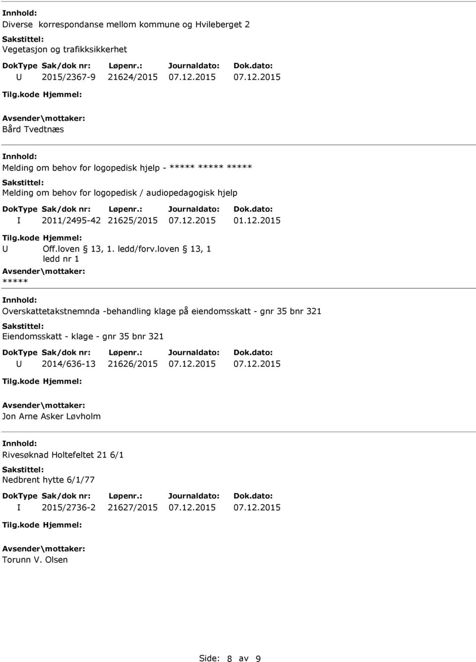 loven 13, 1 ledd nr 1 Overskattetakstnemnda -behandling klage på eiendomsskatt - gnr 35 bnr 321 Eiendomsskatt - klage - gnr 35 bnr 321