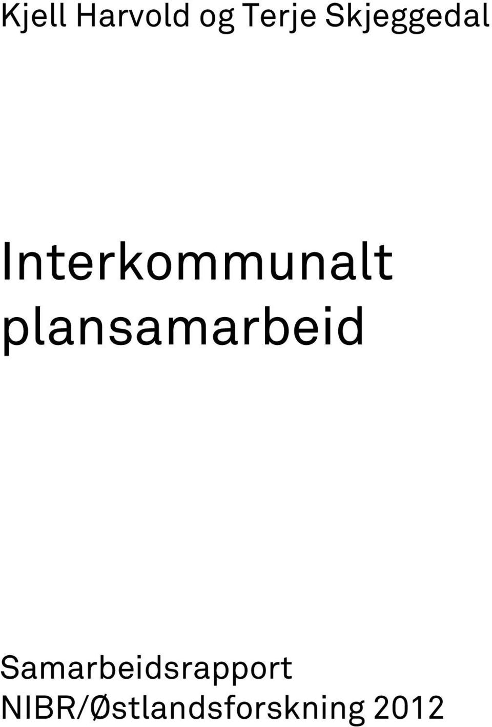 plansamarbeid