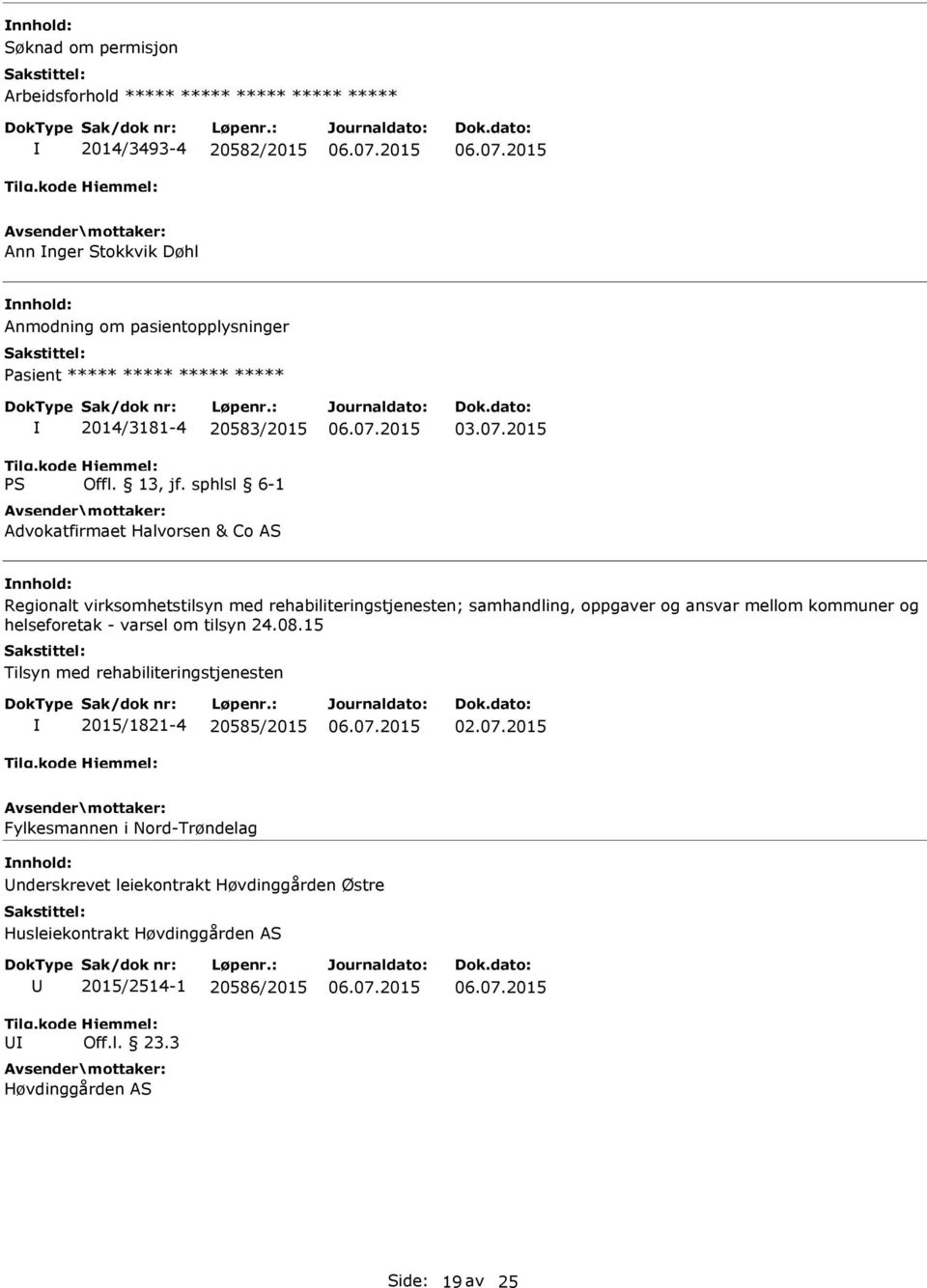 ansvar mellom kommuner og helseforetak - varsel om tilsyn 24.08.