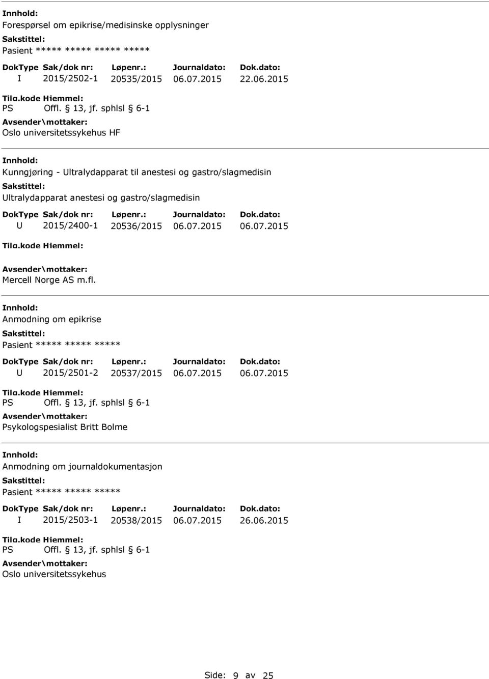 gastro/slagmedisin 2015/2400-1 20536/2015 Mercell Norge AS m.fl.