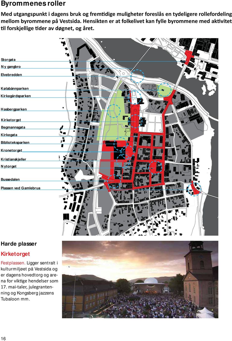 Bussdal Plass vd Gamlbrua Hard plassr Kirktorgt Fstplass.